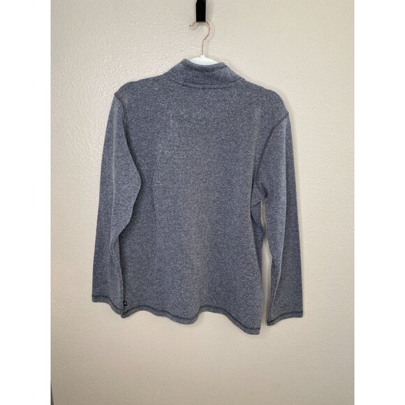 Gap Mens Gray Half-Zip Sweater Large Lightweight Cotton Pullover Casual Warm - Picture 3 of 7